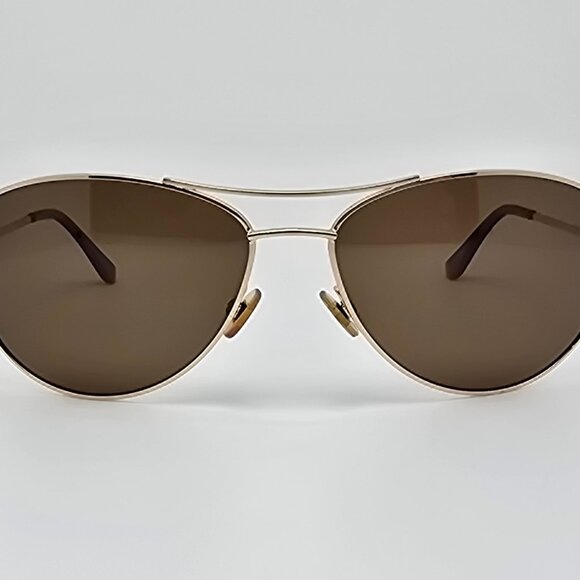 Kate Spade Ally P/S Gold Frame Polarized Brown Lens Aviator Sunglasses 60-15-135 - Picture 2 of 13